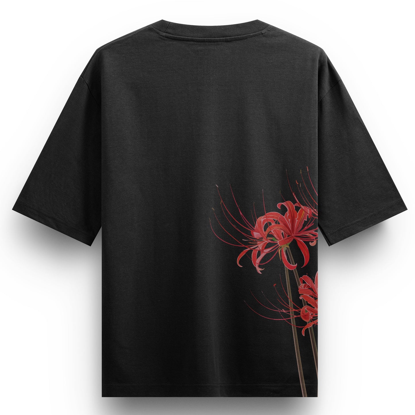 red;HIGANBANA Oversized Outwear dropshoulder tshirt