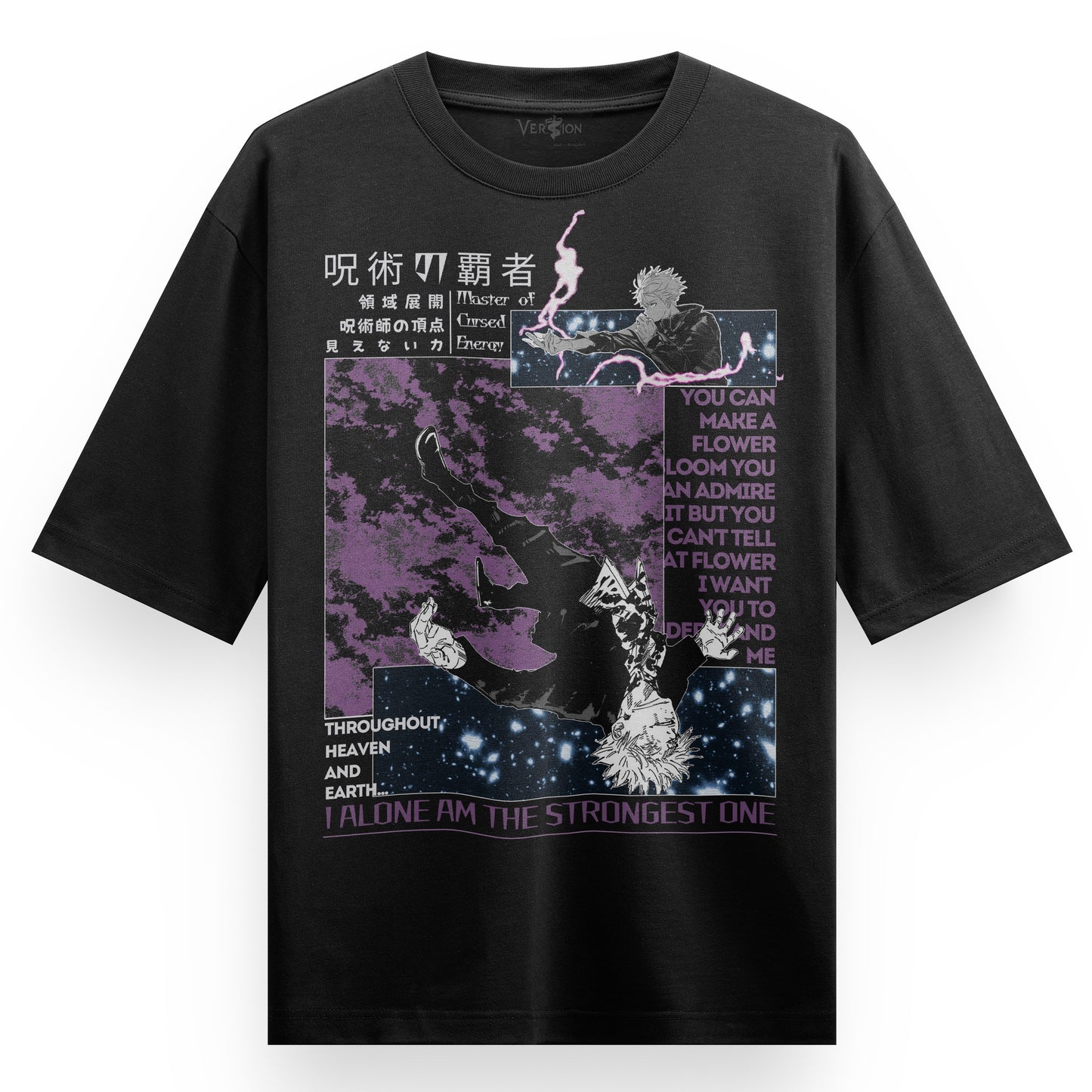 GOJO SATORU Oversized Outwear dropshoulder tshirt